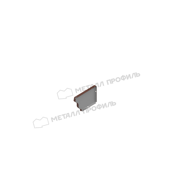 Заглушка желоба 120х86 левая (ПЭ-01-8017-0.5) по цене 95 ₽, продажа в Набережных Челнах.